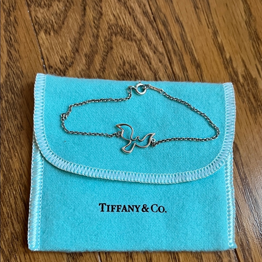 TIFFANY & CO. PALOMA PICASSO 925 SILVER DOVE BRACELET 7”